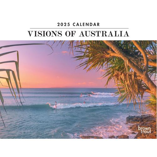 2025 Calendar Visions of Australia Horizontal Wall Browntrout A04459