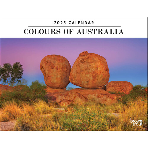 2025 Calendar Colours of Australia Horizontal Wall Browntrout A04473