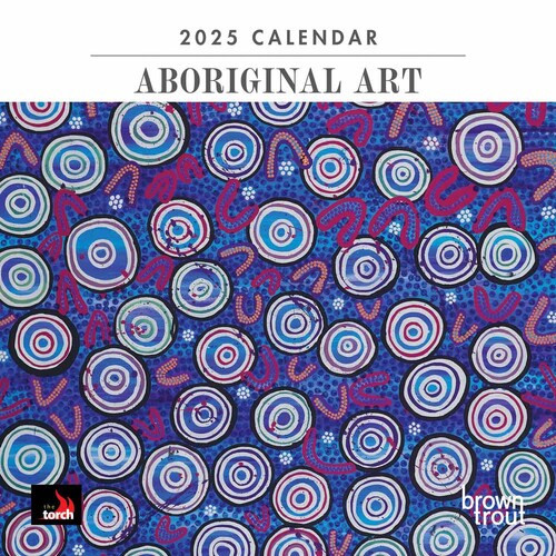 2025 Calendar Aboriginal Art Mini Wall Browntrout A04480