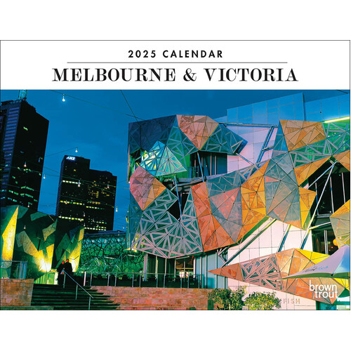 2025 Calendar Melbourne & Victoria Horizontal Wall Browntrout A04565