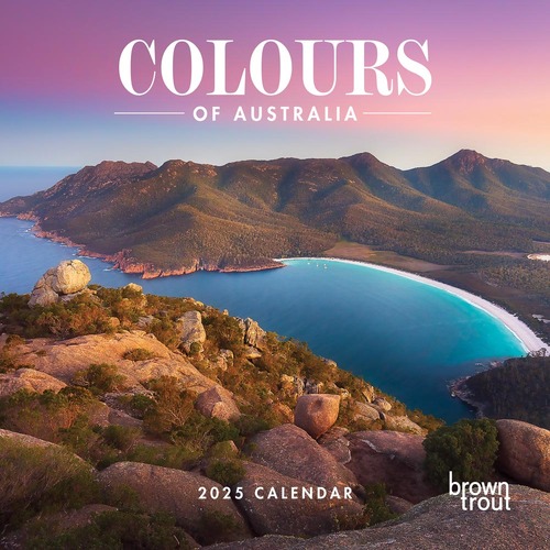 2025 Calendar Colours of Australia Square Wall Browntrout A04688