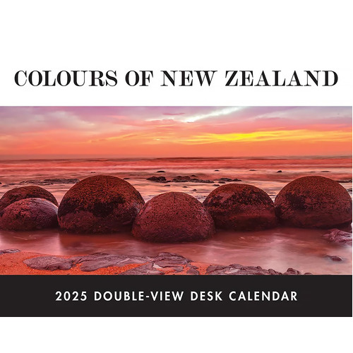 2025 Calendar Colours of New Zealand Double-View Desk Easel Browntrout A05142