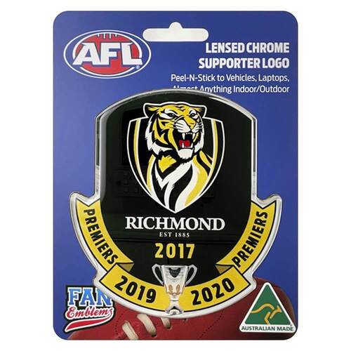 Fan Emblems Decal AFL Richmond Tigers Dynasty Premiership Logo JAS-FEA10378-026B