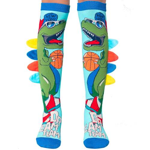 Madmia Socks Ages 6-99 One Size Fits Most - DINOSAUR SOCKS