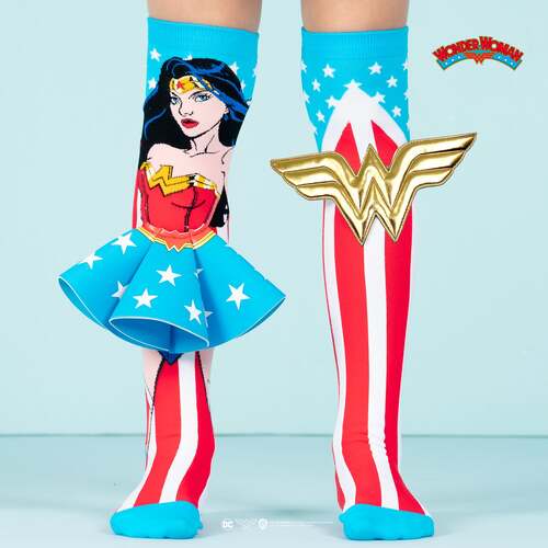 Madmia Socks Ages 6-99 One Size Fits Most - WONDER WOMAN SOCKS