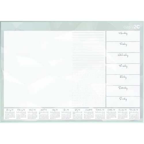 2025 Calendar easy2C Desk Pad, EsE-2c Easy To See 4245