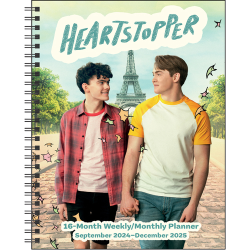 2025 16-Month Planner Heartstopper with Stickers Weekly/Monthly Engagement Andrews McMeel AM70647