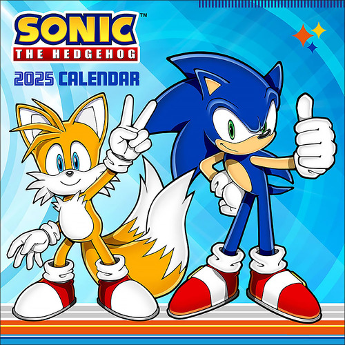 2025 Calendar Sonic the Hedgehog Square Wall Andrews McMeel AM74058