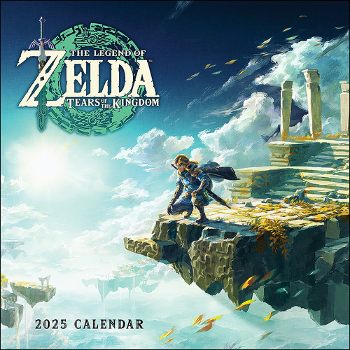 2025 Calendar Legend of Zelda: Tears of the Kingdom Square Wall Andrews McMeel AM74461