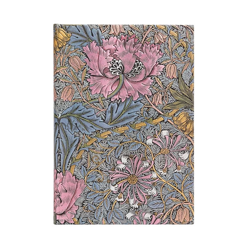 Paperblanks Journal Morris Pink Honeysuckle Midi Hardcover Lined