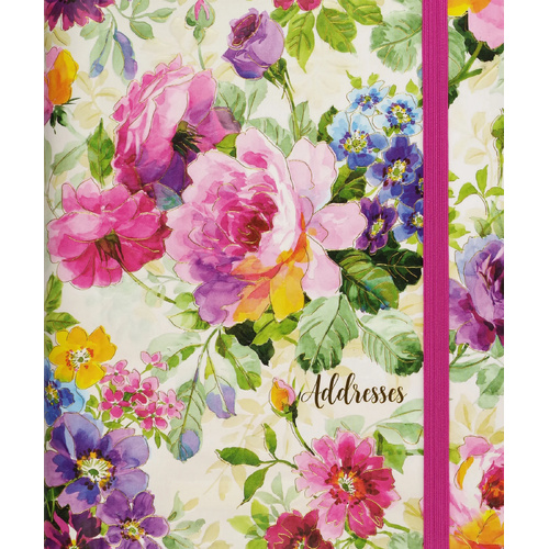 Peter Pauper Press Address Book Large - Peony Garden 336125