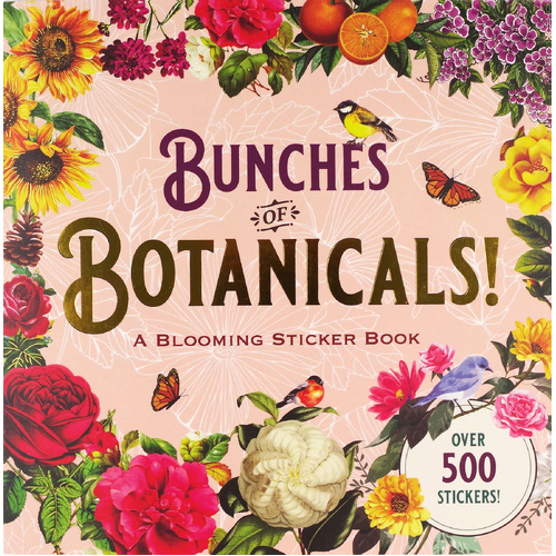 Peter Pauper Press Sticker Book Bunches of Botanicals 338341