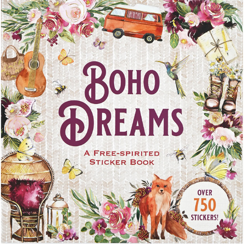 Peter Pauper Press Sticker Book Boho Dreams 341365