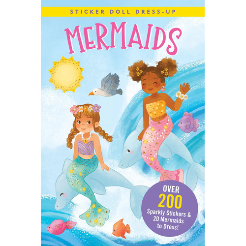 Peter Pauper Press Sticker Doll Dress-Up Book Mermaids 342188