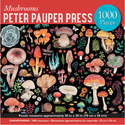 Peter Pauper Press Jigsaw Puzzle 1000 Pieces - Mushrooms 342393