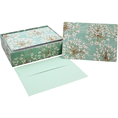 Peter Pauper Press Boxed Blank Note Cards - Allium Blossoms 345691