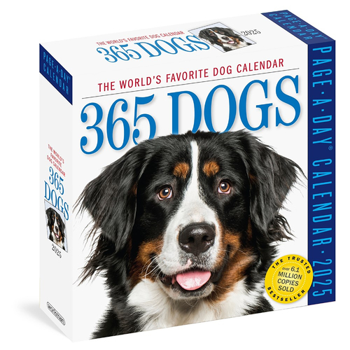 2025 Calendar 365 Dogs Page-A-Day Boxed Workman Publishing