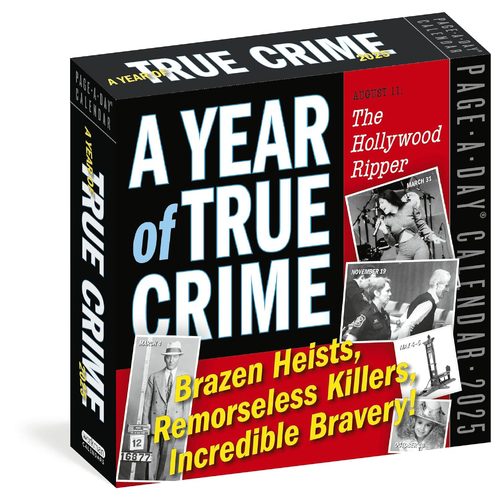 2025 Calendar A Year of True Crime Page-A-Day Boxed Workman Publishing