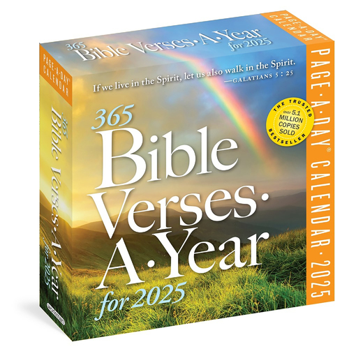 2025 Calendar 365 Bible Verses-A-Year Page-A-Day Boxed Workman Publishing