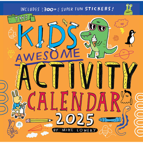 2025 Calendar Kid's Awesome Activity Square Wall Workman Publishing