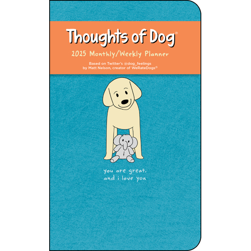 2025 Planner Thoughts of Dog Weekly/Monthly Engagement Andrews McMeel AM87162