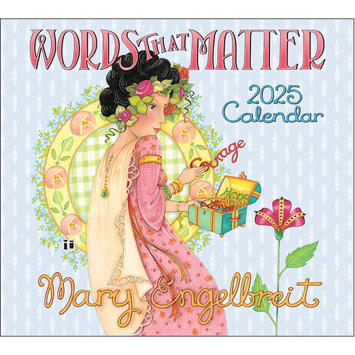 2025 Calendar Mary Engelbreit's Words That Matter Deluxe Wall Andrews McMeel AM88886