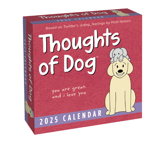 2025 Calendar Thoughts of Dog Day-to-Day Boxed Andrews McMeel AM89012