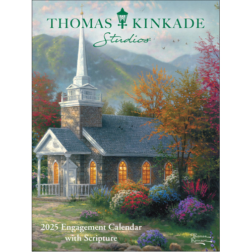 2025 Planner Thomas Kinkade Studios with Scripture Engagement Andrews McMeel AM89159