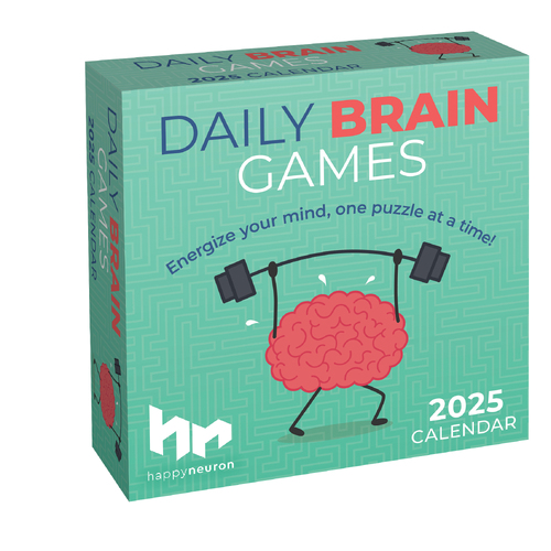 2025 Calendar Daily Brain Games Day-to-Day Boxed Andrews McMeel AM89340