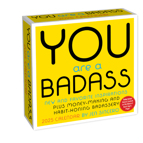 2025 Calendar You Are a Badass Day-to-Day Boxed Andrews McMeel AM89937