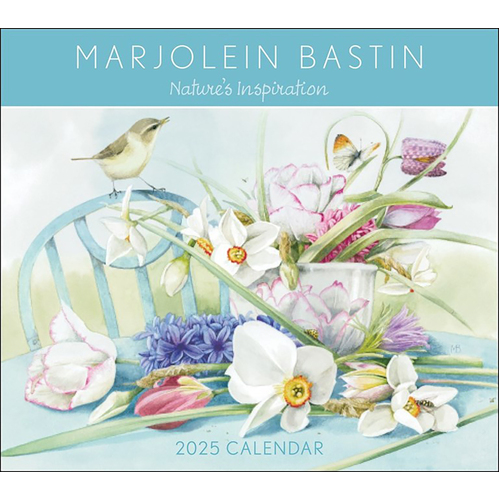 2025 Calendar Marjolein Bastin Nature's Inspiration w/ Print Deluxe Wall Andrews McMeel AM90520