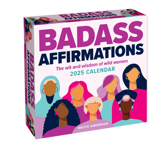 2025 Calendar Badass Affirmations Day-to-Day Boxed Andrews McMeel AM90568