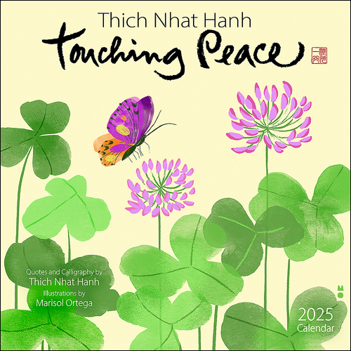 2025 Calendar Thich Nhat Hanh Touching Peace Square Wall Andrews McMeel AM91183