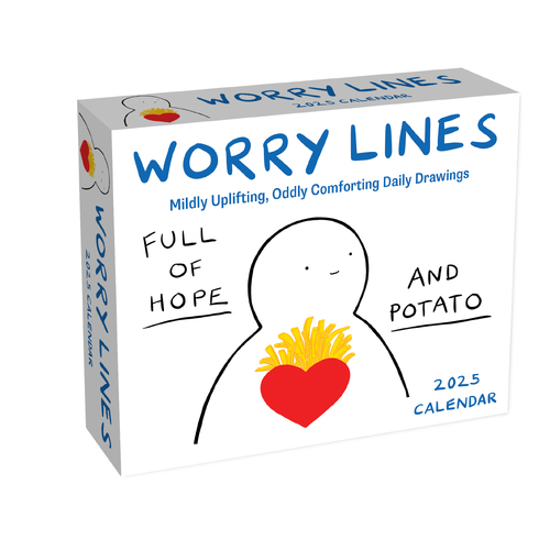 2025 Calendar Worry Lines Day-to-Day Boxed Andrews McMeel AM91985