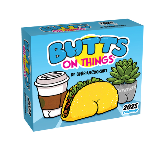 2025 Calendar Butts on Things Day-to-Day Boxed Andrews McMeel AM92333