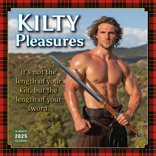 2025 Calendar Kilty Pleasures 16-Month Square Wall Sellers Publishing S39922