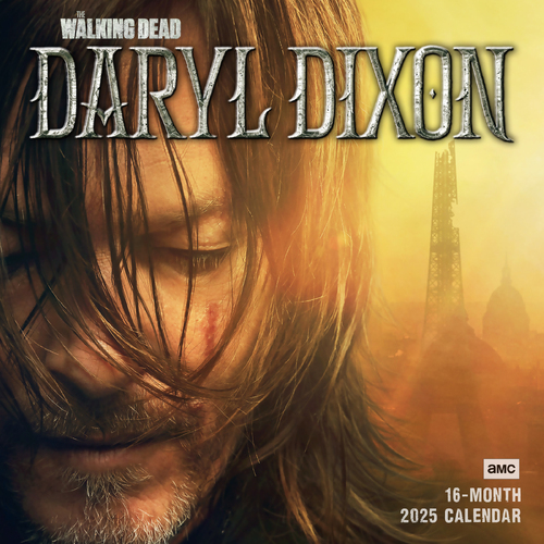 2025 Calendar Walking Dead: Daryl Dixon 16-Month Square Wall Sellers Publishing S40133