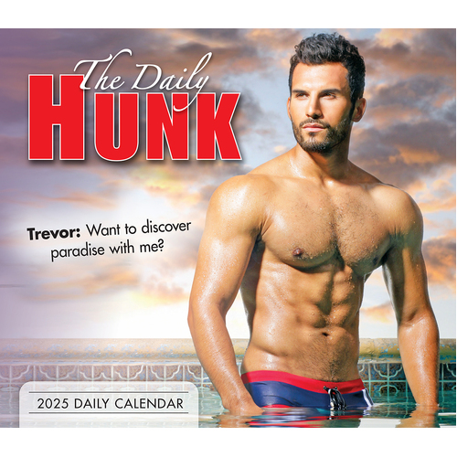 2025 Calendar The Daily Hunk Day-to-Day Boxed Sellers Publishing S40812