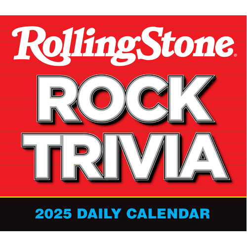 2025 Calendar Rolling Stone Rock Trivia Day-to-Day Boxed Sellers Publishing S40928