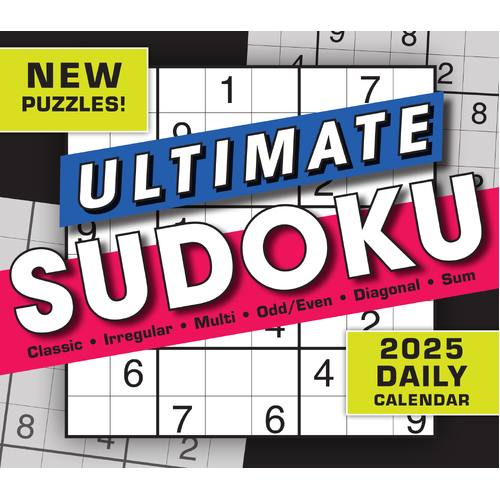 2025 Calendar Ultimate Sudoku Day-to-Day Boxed Sellers Publishing S40973