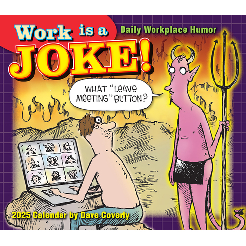 2025 Calendar Work is a Joke Day-to-Day Boxed Sellers Publishing S41031