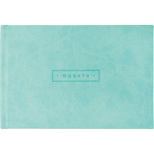 Peter Pauper Press Guest Book Sea Foam Aqua, Wedding, Birthday, Signature 592745