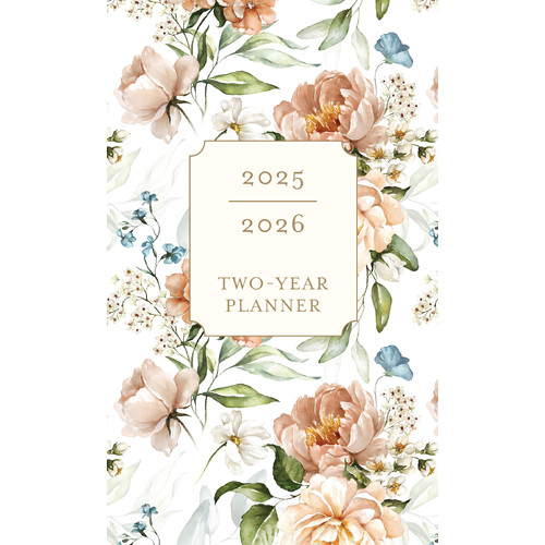 2025-2026 2-Year Planner Vintage Floral Pocket Monthly Graphique GF32527