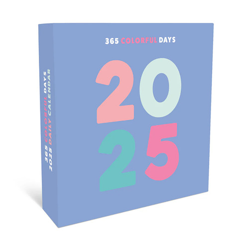 2025 Calendar Colorful Typography 365 Days Boxed Graphique de France GF35726