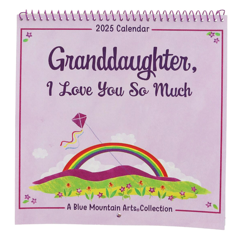 2025 Calendar Granddaughter, I love you so much Mini Wall Blue Mountain Arts CA5255