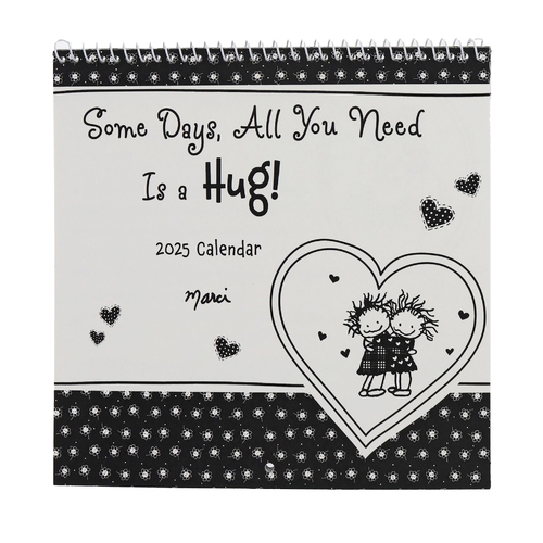 2025 Calendar Some Days, All you Need is a Hug Mini Wall Blue Mountain Arts CA5293