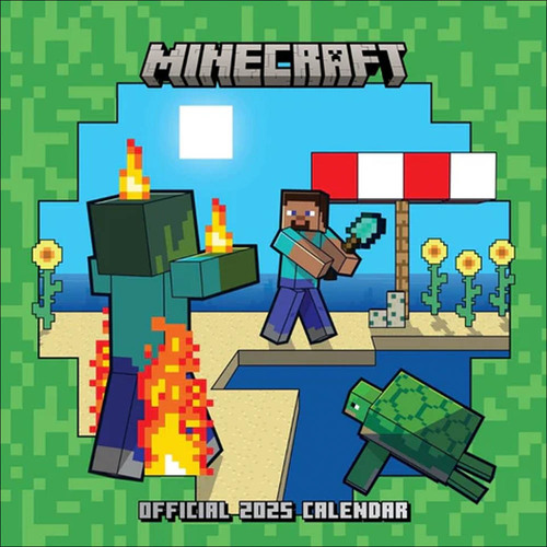 2025 Calendar Minecraft Official Square Wall Danilo I70929