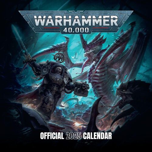 2025 Calendar Warhammer Square Wall Danilo D71322