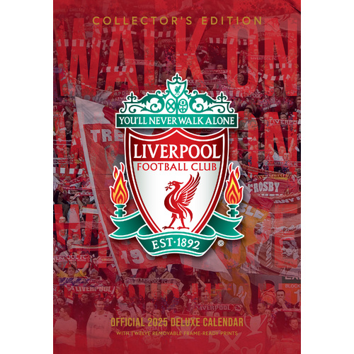 2025 Calendar Liverpool FC Deluxe A3 Wall Danilo D72428