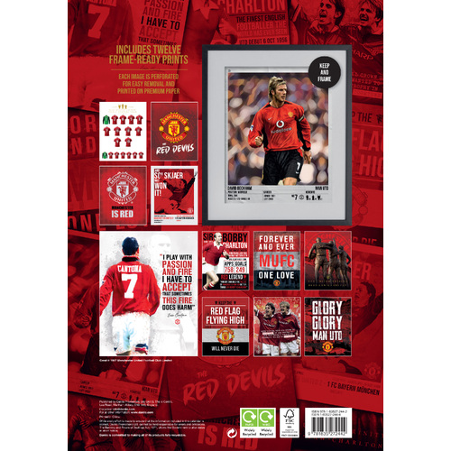 2025 Calendar Manchester United FC Deluxe A3 Wall Danilo D72442